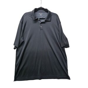 Tommy Armour Mens XXL Dri-Logic Golf Polo Shirt Gray Textured Short Sleeve XXL